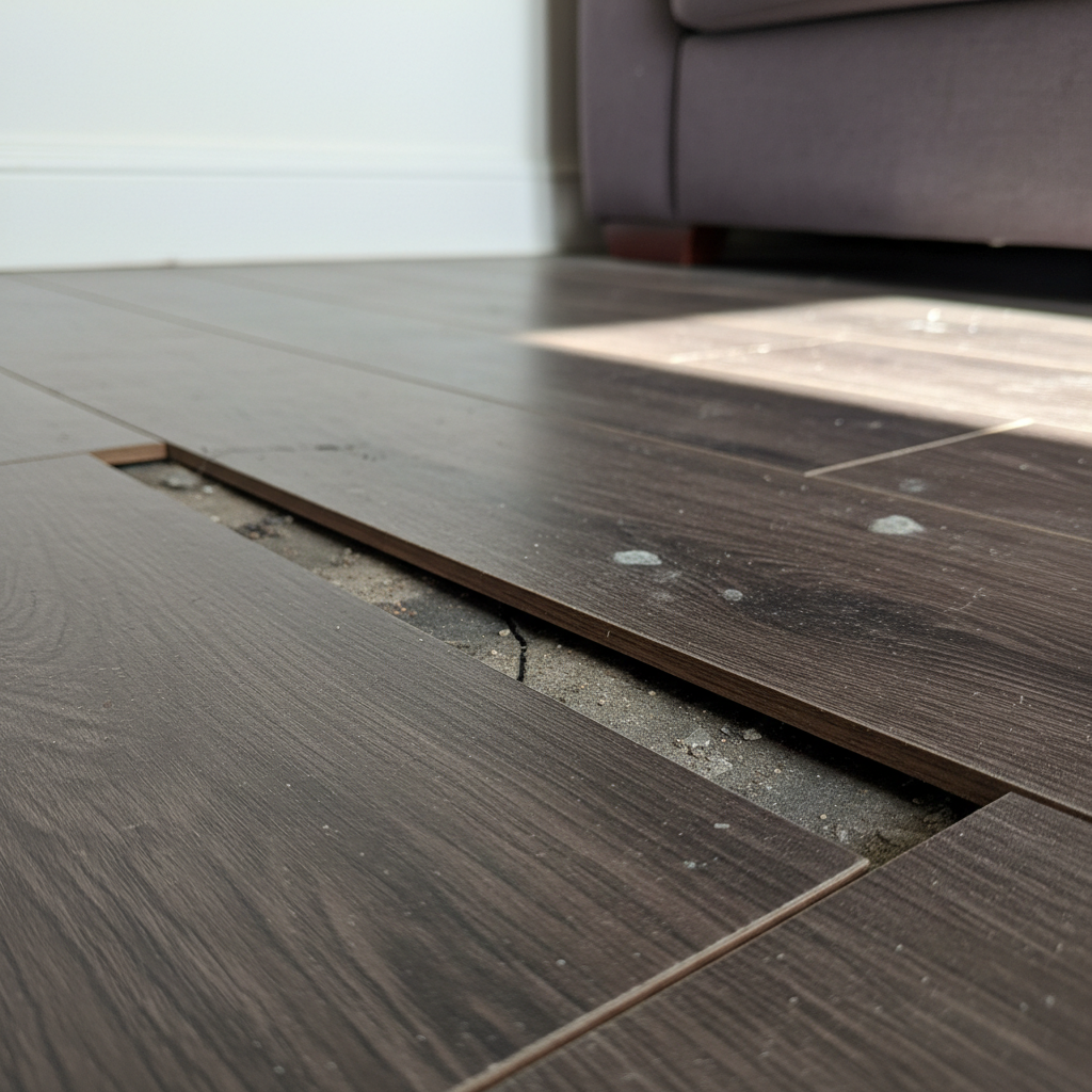Luxury vinyl tile (LVT) detail
